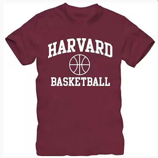 Men's Harvard Crimson Maroon Basketball T-Shirt