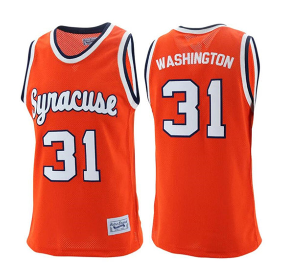 Syracuse Orange #31 Dwayne Pearl Washington Orange Stitched Jersey