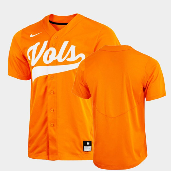 Men's Tennessee Volunteers Orange Stitched Baseball Jersey