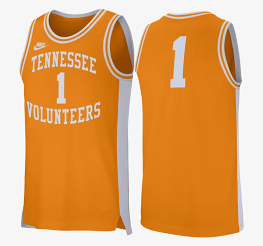 Men's Tennessee Volunteers ACTIVE PLAYER Custom Orange Basketball Stitched Jersey