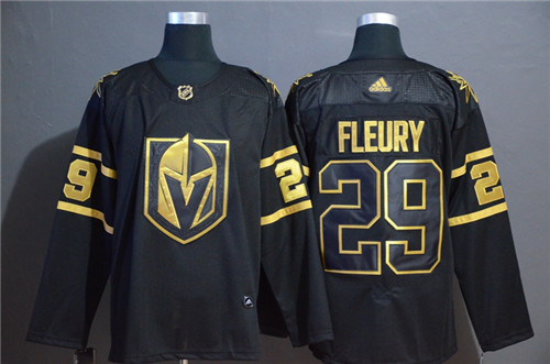 Men's Vegas Golden Knights #29 Marc-Andre Fleury Black Golden 2019 NHL All-Star Game Jersey