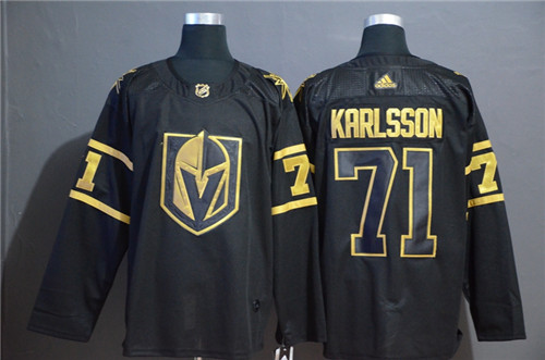 Men's Vegas Golden Knights #71 William Karlsson Black Golden 2019 NHL All-Star Game Jersey