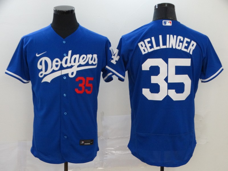 Men's Los Angeles Dodgers #35 Cody Bellinger Blue Flex Base Stitched MLB Jersey