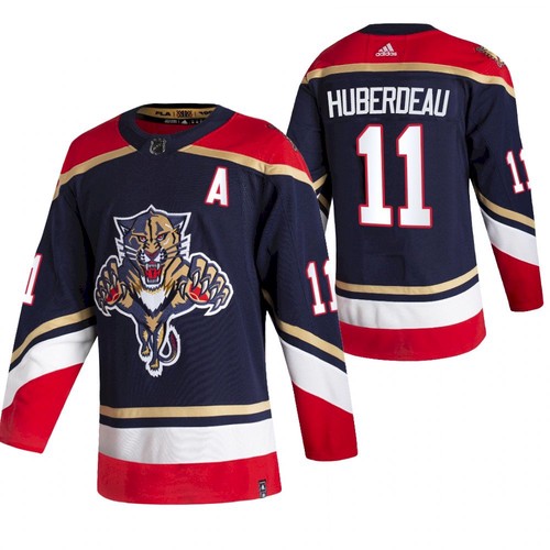 Men's Florida Panthers #11 Jonathan Huberdeau Black 2020-21 Reverse Retro Stitched NHL Jersey