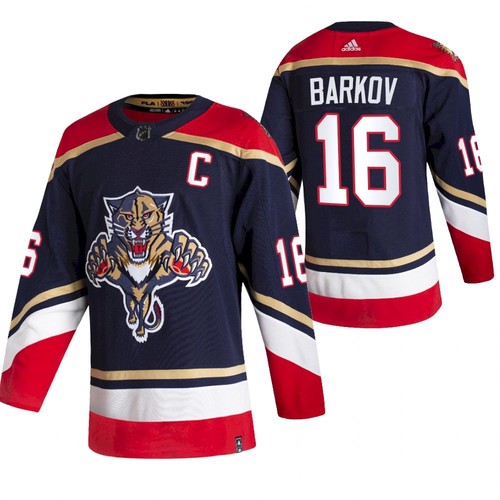 Men's Florida Panthers #16 Aleksander Barkov Black 2020-21 Reverse Retro Stitched NHL Jersey
