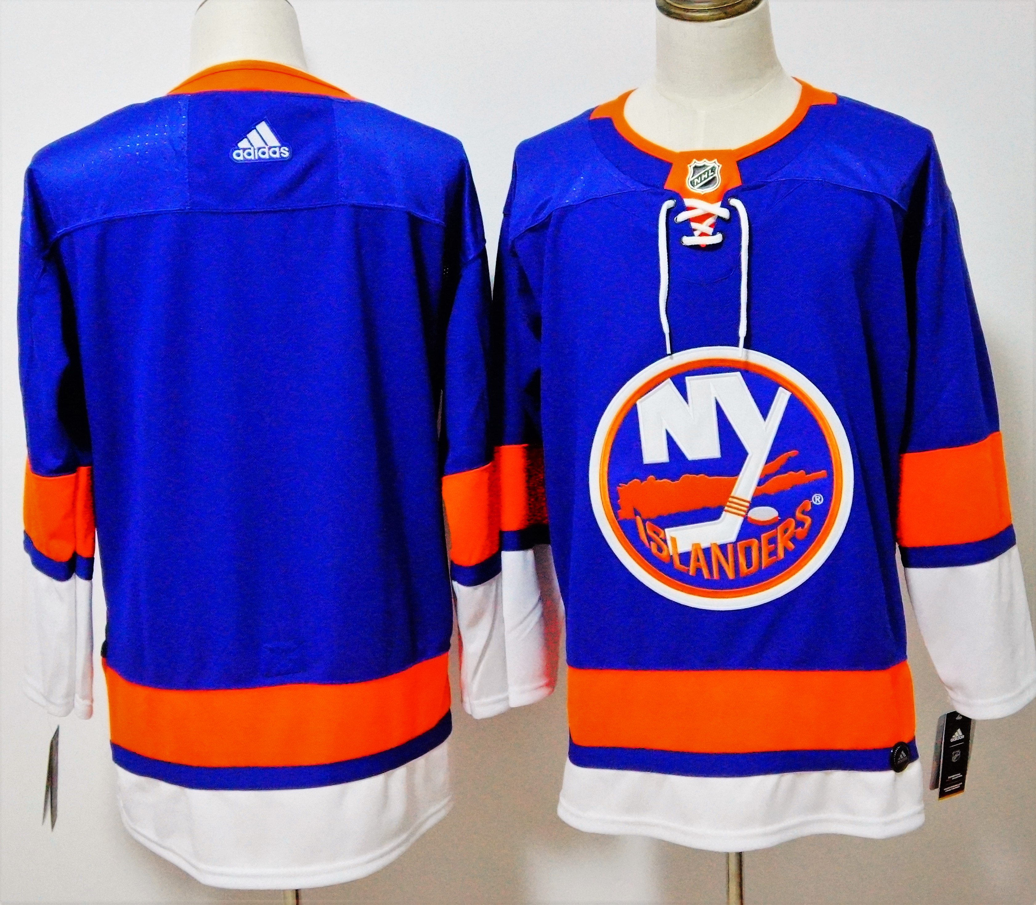 Men's Adidas New York Islanders Royal Stitched NHL Jersey