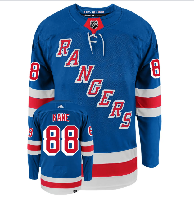 Men's New York Rangers #88 Patrick Kane Royal Stitched Jersey