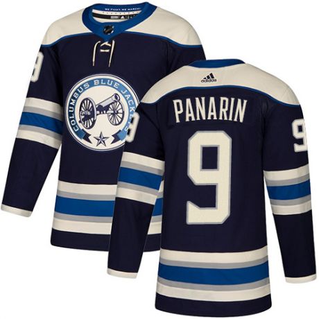 Men's Columbus Blue Jackets #9 Artemi Panarin Navy Blue Stitched NHL Jersey