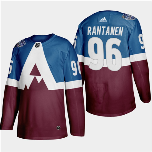 Men's Colorado Avalanche #96 Mikko Rantanen 2020 Stadium Series Blue Stitched NHL Jersey