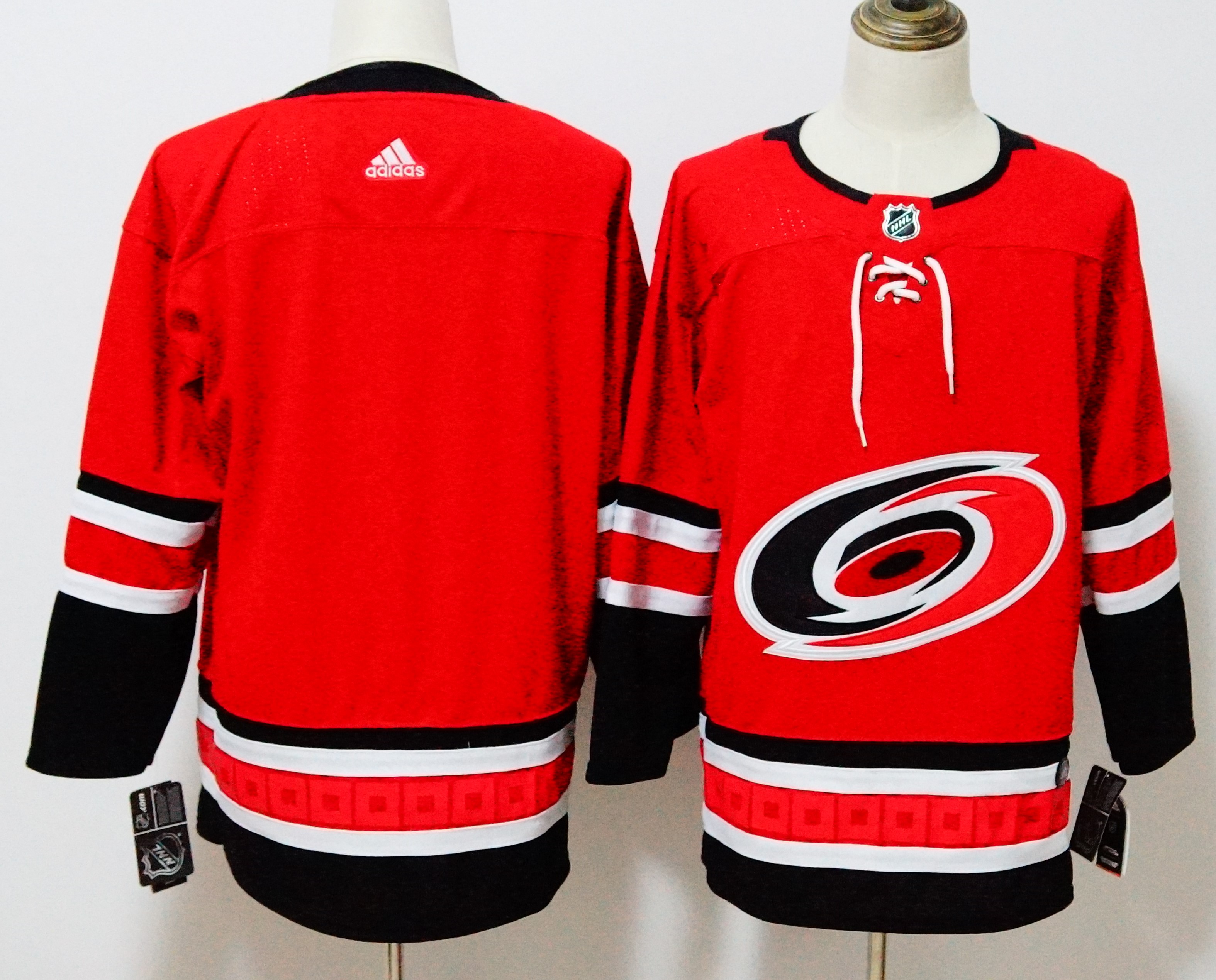 Men's Adidas Carolina Hurricanes Red Stitched NHL Jersey