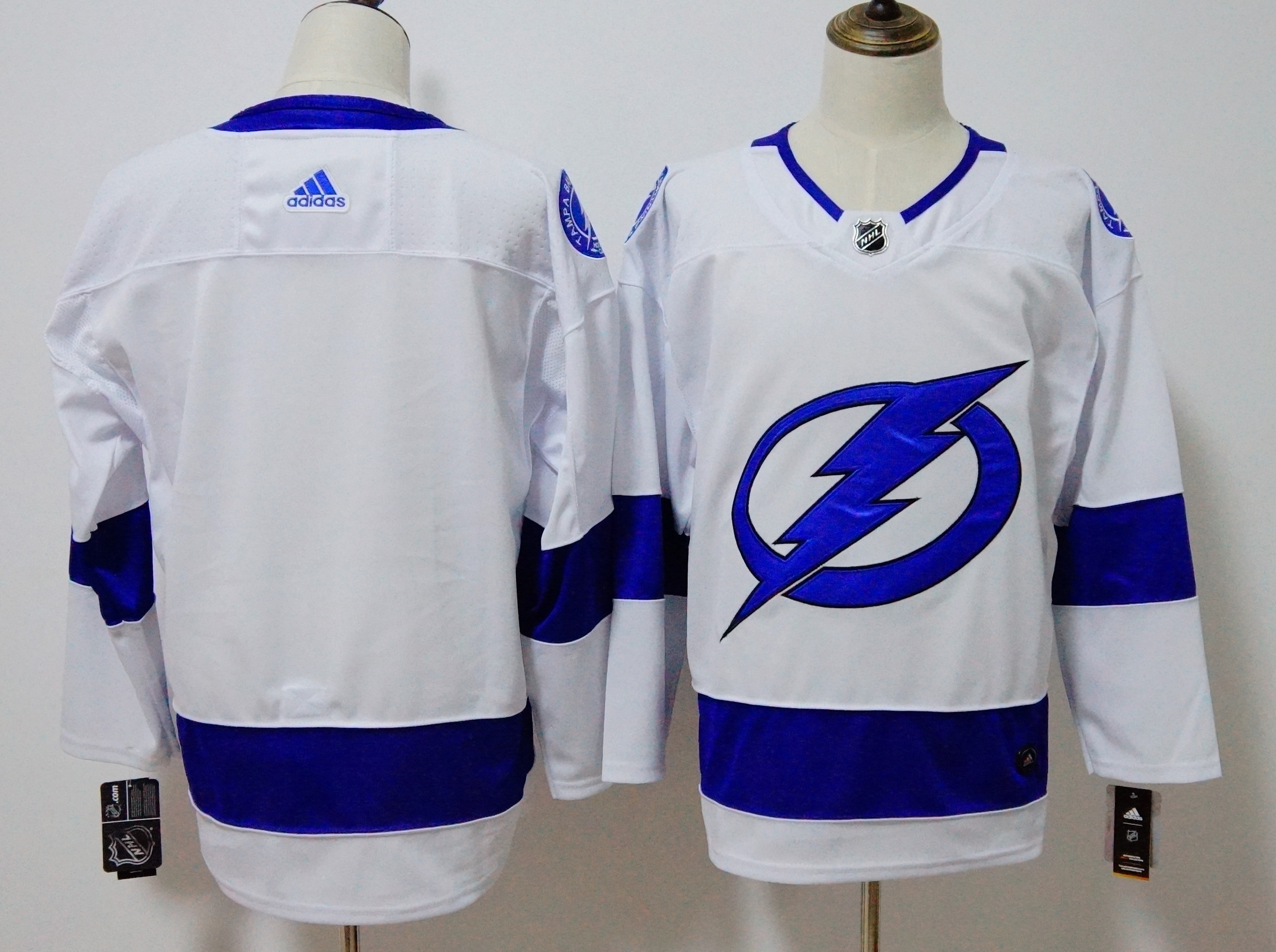 Men's Adidas Tampa Bay Lightning White Stitched NHL Jersey