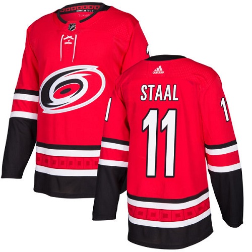 Men's Adidas Carolina Hurricanes #11 Jordan Staal Red Stitched NHL Jersey