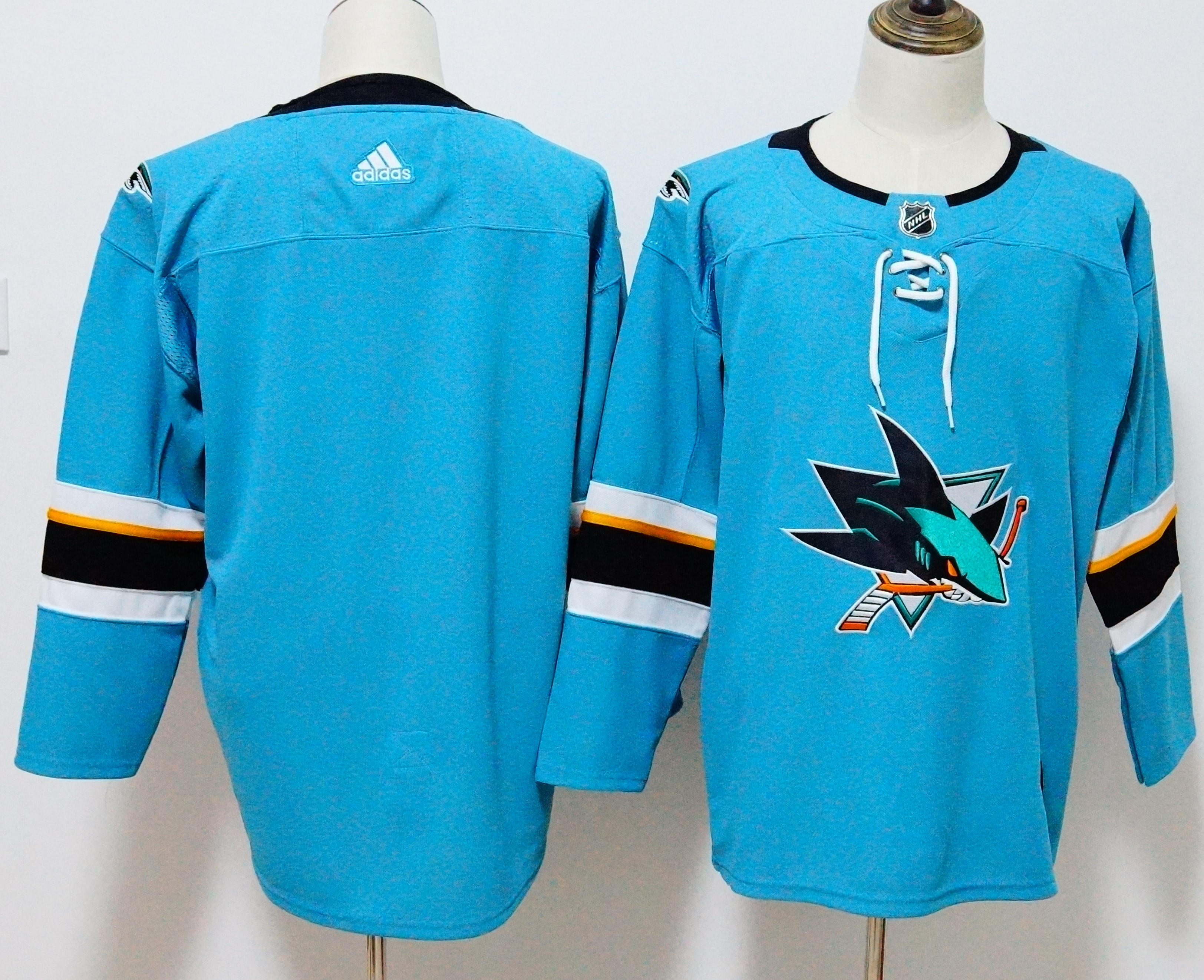 Men's Adidas San Jose Sharks Teal Stitched NHL Jersey