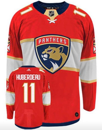 Men's Florida Panthers ##11 Jonathan Huberdeau Red Stitched NHL Jersey