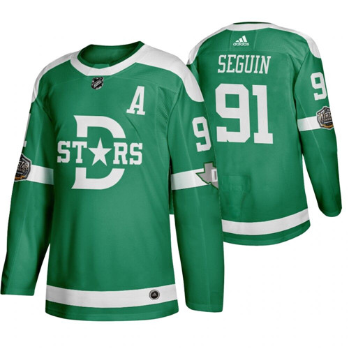 Men's Dallas Stars #91 Tyler Seguin Green Stitched NHL Jersey