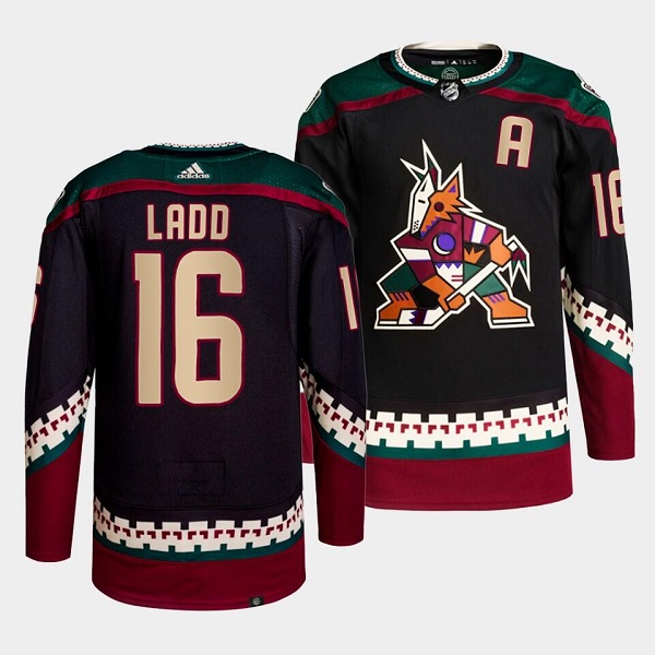 Men's Arizona Coyotes #16 Andrew Ladd Black Stitched Jersey