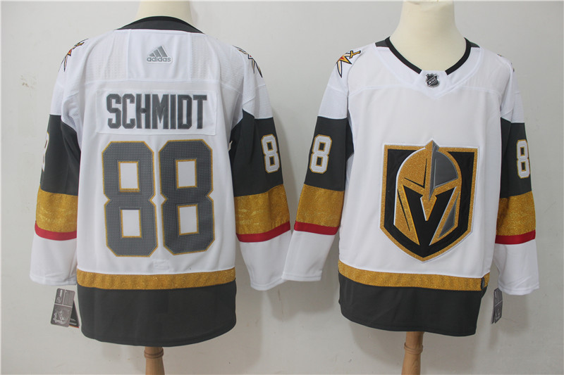 Men's Adidas Vegas Golden Knights #88 Nate Schmidt White Stitched NHL Jersey