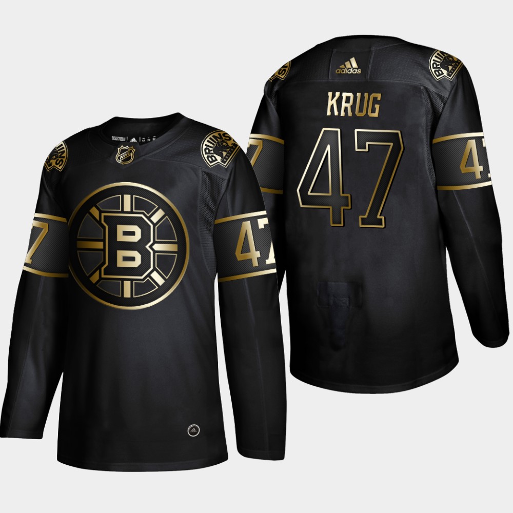 Men's Boston Bruins #47 Torey Krug Black Golden Edition Stitched NHL Jersey