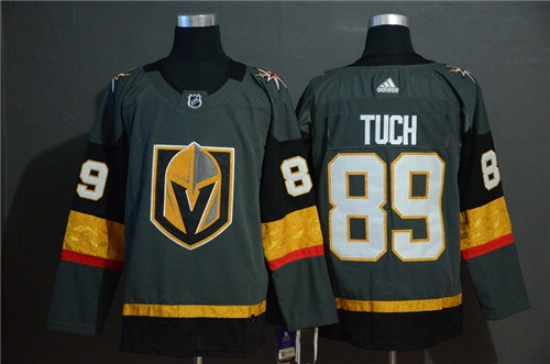 Men's Vegas Golden Knights #89 Alex Tuch Grey Stitched NHL Jersey