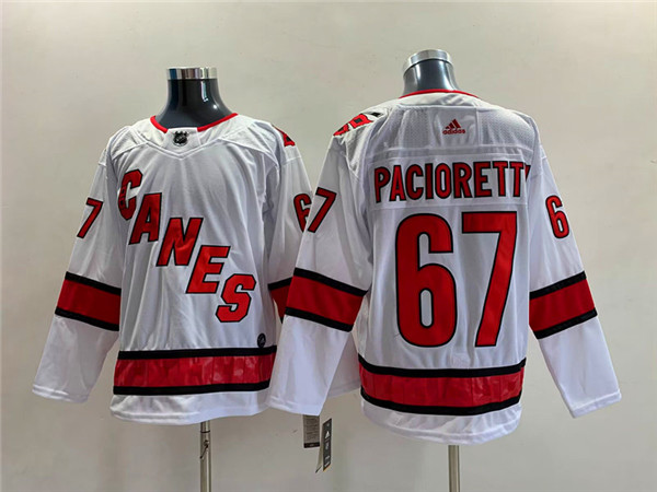 Men's Carolina Hurricanes #67 Max Pacioretty White Stitched Jersey