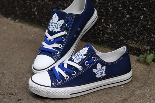 Women And Youth NHLToronto Maple Leafs Repeat Print Low Top Sneakers