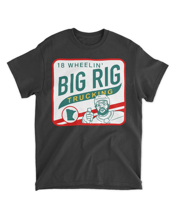 Men's Minnesota Wild Greenway 18 Wheelin' Big Rig Trucking T-Shirt