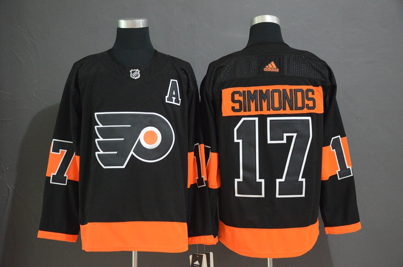 Men's Philadelphia Flyers #17 Wayne Simmonds Black Stitched NHL Jersey