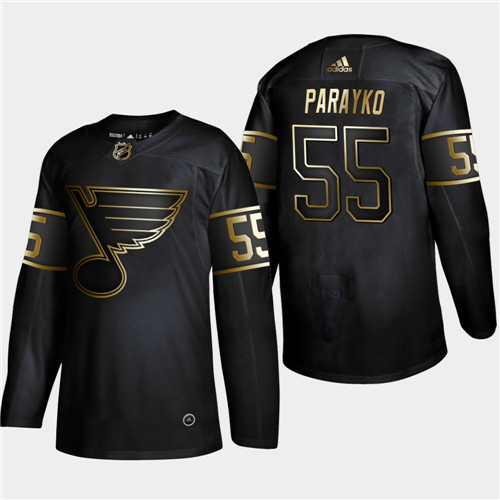 Men's St. Louis Blues #55 Colton Parayko 2019 Black Golden Edition Stitched NHL Jersey