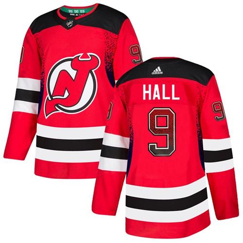 Men's New Jersey Devils #9 Taylor Hall Red Drift Fashion Stitched NHL Jersey