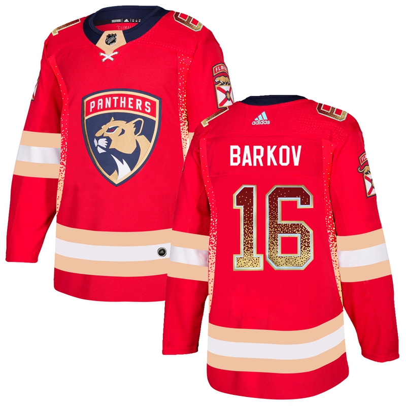 Men's Florida Panthers #16 Aleksander Barkov Red Drift Fashion Stitched NHL Jersey