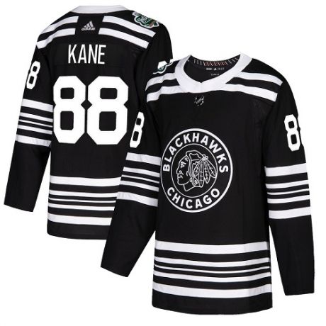 Men's Chicago Blackhawks #88 Patrick Kane Black 2019 Winter Classic Stitched NHL Jersey