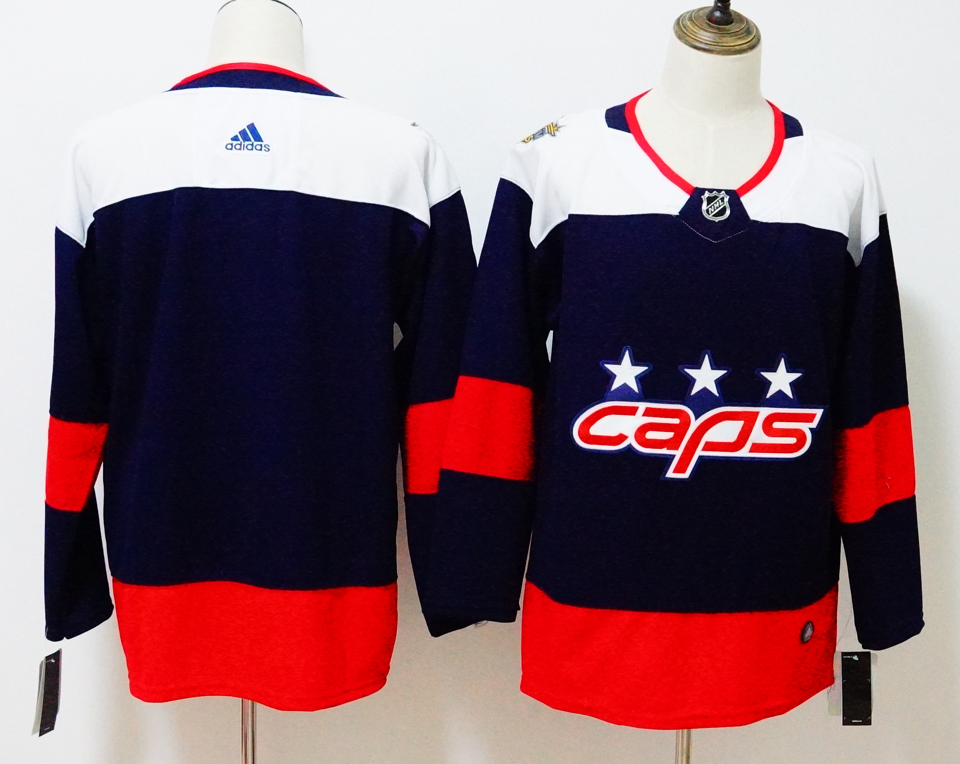 Men's Adidas Washington Capitals Navy 2018 NHL Stadium Series Authentic Pro Stitched NHL Jersey