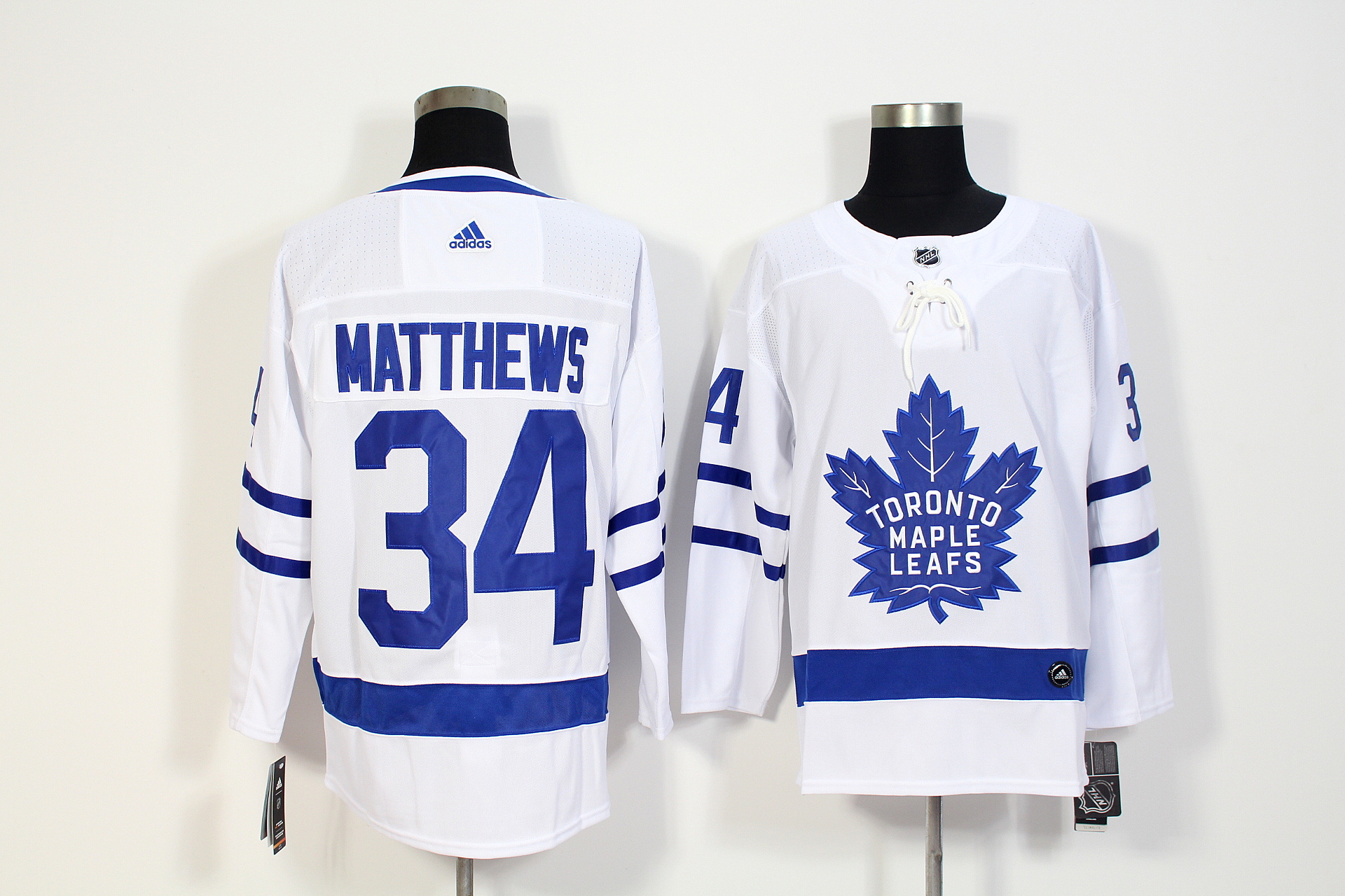 Men's Adidas Toronto Maple Leafs #34 Auston Matthews White Stitched NHL Jersey