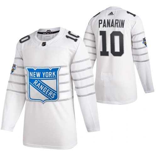 Men's New York Rangers #10 Artemi Panarin White All Star Stitched NHL Jersey