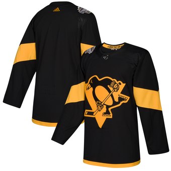 Men's Pittsburgh Penguins Black 2019 NHL Stadium Series Stitched Jersey