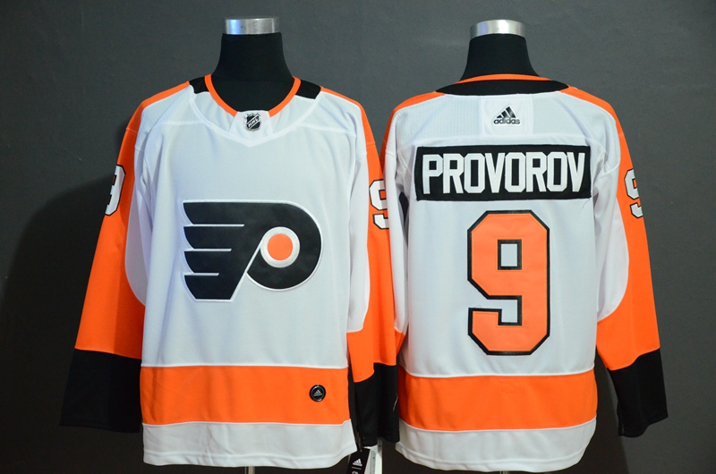 Men's Philadelphia Flyers #9 Ivan Provorov White Stitched NHL Jersey