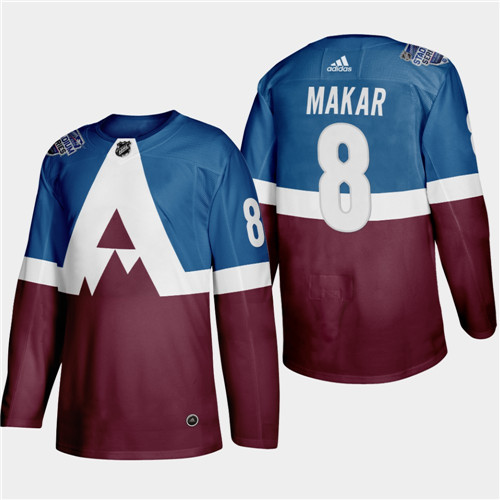 Men's Colorado Avalanche #8 Cale Makar 2020 Stadium Series Blue Stitched NHL Jersey