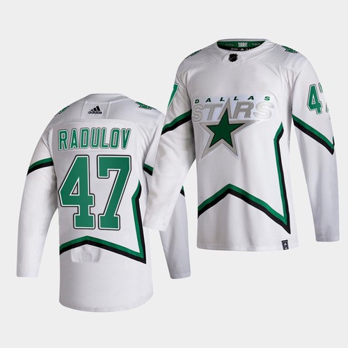 Men's Dallas Stars #47 Alexander Radulov White NHL Stitched Jersey