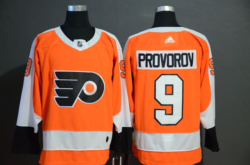 Men's Philadelphia Flyers #9 Ivan Provorov Orange Stitched NHL Jersey