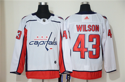 Men's Washington Capitals #43 Tom Wilson White Stitched NHL Jersey