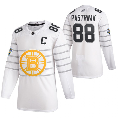 Men's Boston Bruins #88 David Pastrnak White All Star Stitched NHL Jersey