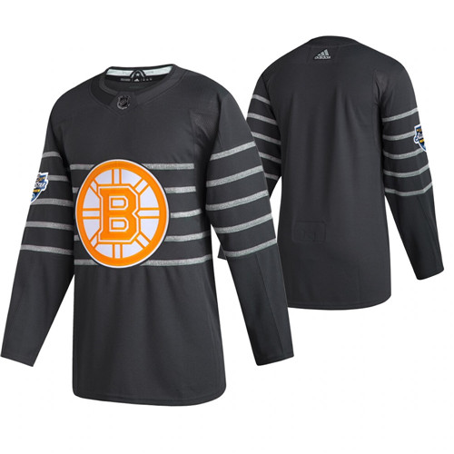 Men's Boston Bruins Blank Grey All Star Stitched NHL Jersey
