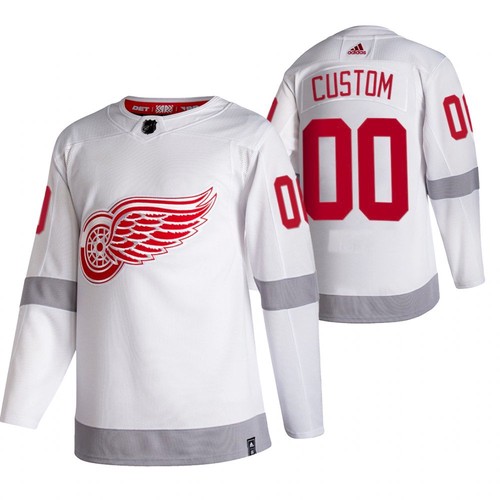 Men's Detroit Red Wings 2020-21 Custom Name Number Size NHL Stitched Jersey