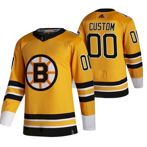 Men's Boston Bruins Custom 2020-21 Name Number Size NHL Stitched Jersey