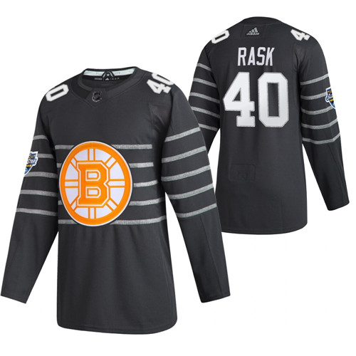 Men's Boston Bruins #40 Tuukka Rask Grey All Star Stitched NHL Jersey