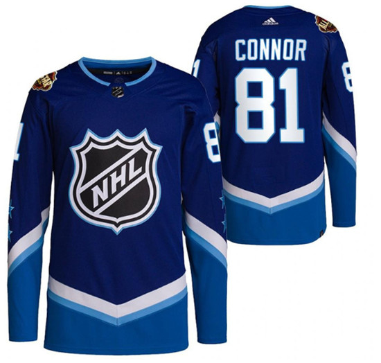Men's Winnipeg Jets #81 Kyle Connor 2022 All-Star Blue Stitched Jersey