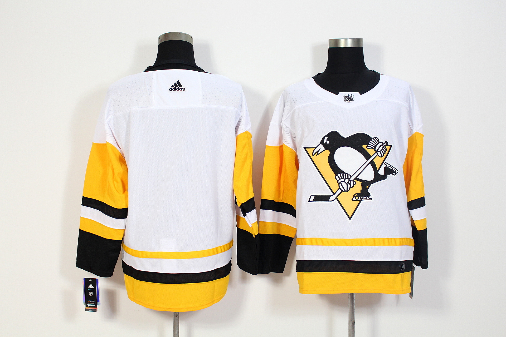 Men's Adidas Pittsburgh Penguins White Stitched NHL Jersey