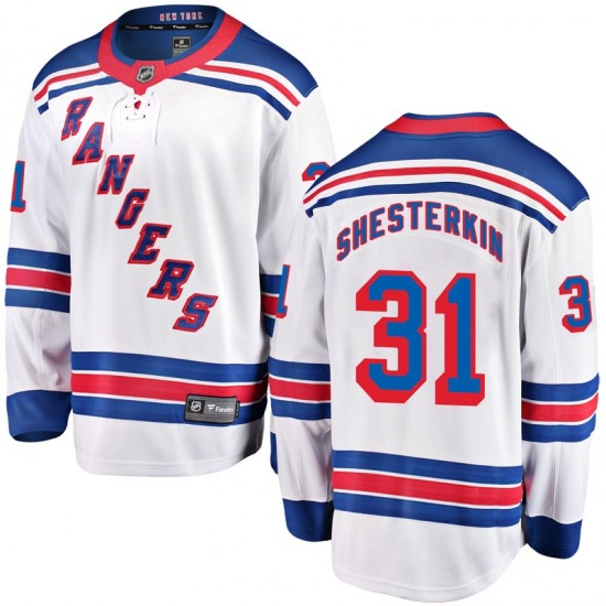 Men's New York Rangers #31 Igor Shesterkin White Home Stitched Jersey