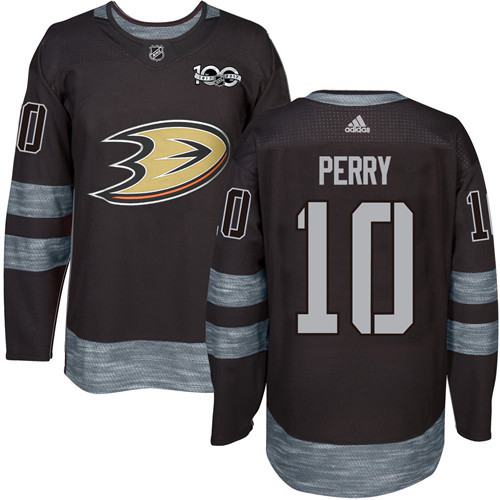 Ducks #10 Corey Perry Black 1917-2017 100th Anniversary Stitched NHL Jersey