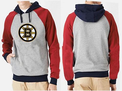 Boston Bruins Pullover Hoodie Grey & Red